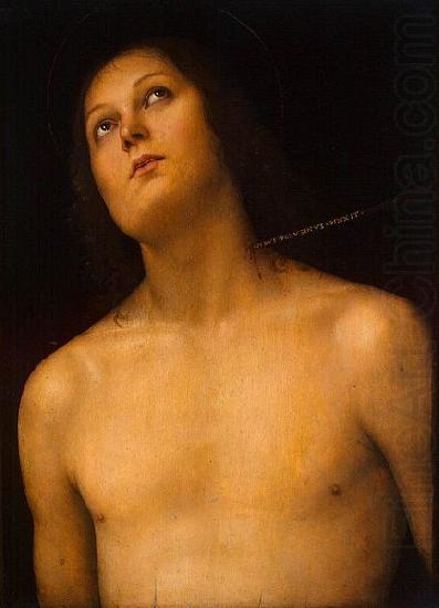 Pietro Perugino Bust of St Sebastian china oil painting image